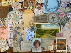 Junk Journal Ephemera Lot Craft Paper Crafting Supplies 30+ Items Random Lot