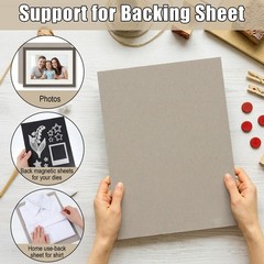 25 Sheets 12.5×10″ Book Board 2 mm 80 PT for Book Binding Thick Grey Board fo…
