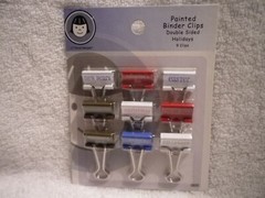 Li’l Davis Designs painted double sided binder clips scrapbooking new (pick one)