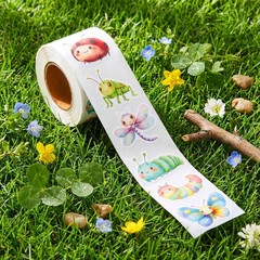 1 Roll Cute Bug Insect Stickers Decal Reward Cute Office Supplies Incentives …