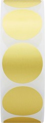 Gold Foil Self-Adhesive Round Stickers for All Purpose – 1