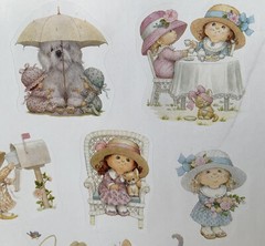 NOS Current Morehead Cute Kids spring Stickers 35 scrapbook Springtime acid free
