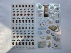 Writing, Mail, Books, & Cameras Sticker Set, 19 Sheets, Stickiiclub/Pipsticks