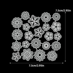 Tiny confetti flowers metal cutting dies cut machine cutter die