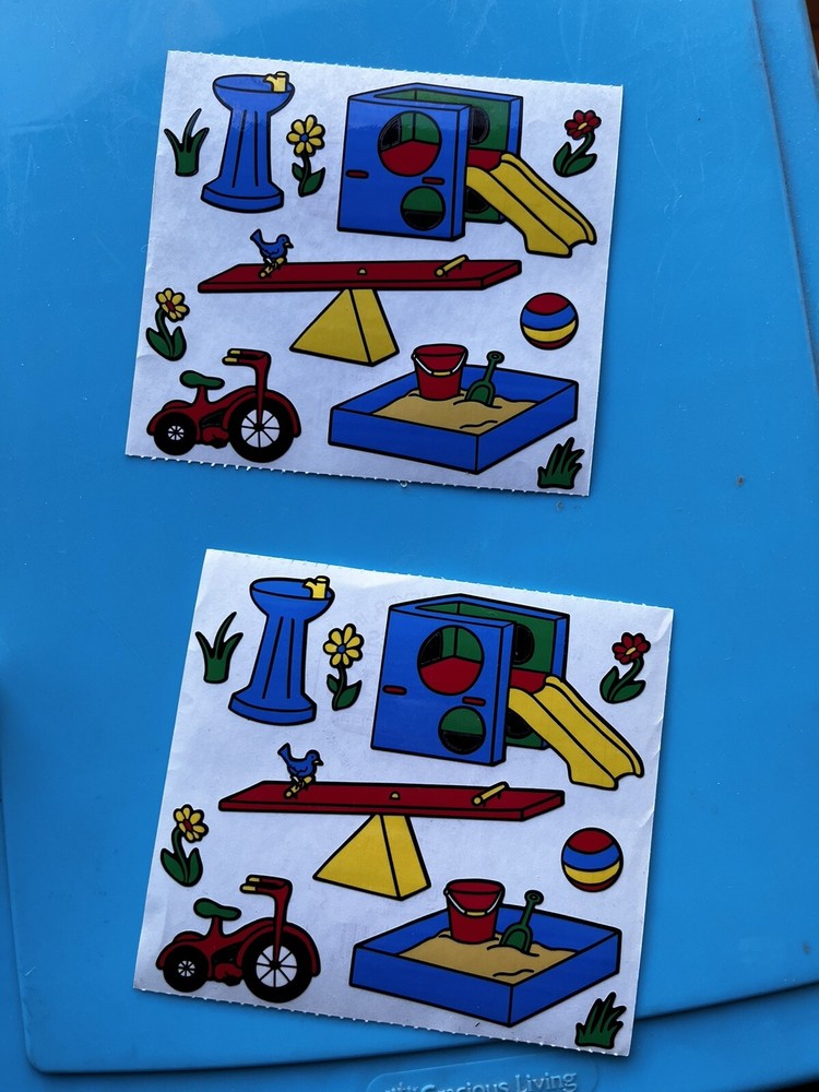Vintage Frances Meyer Playground 5″ x 4 1/2″ Sticker 10 Sheets