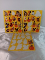 VTG Halloween Stickers Woodland Forest Critters Costume Party American Greetings