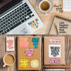 300Pcs Positive Motivational Vinyl Stickers for Water Bottles Laptop DIY