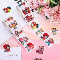 1000 Pcs Vintage Valentine’S Day Stickers Retro Heart Self-Adhesive Decals, 12 D