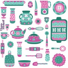 Violette Stickers Pink Kitchen Tools Utensils Crafts Planner Supply Scrapbook