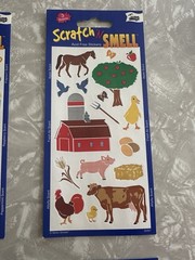 Mello Smello VTG Stickers Scratch N Smell Beach Birthday Farm Camping Lot