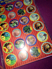 96 Disney Toy Story Stickers (4 Sheets) NIP