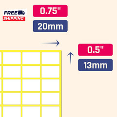 (900 Pack) 0.75″ X 0.5″ – Price Stickers Small White Labels Stickers
