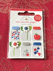 VERY RARE & ONLY 1 – TINY TREASURES MASON JAR DOODLEBUG DOODLE-POPS 3D STICKERS