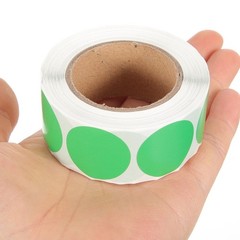 3 Rolls Round Labels Colorful Dot Stickers Coloured Sticky Circle Thermal