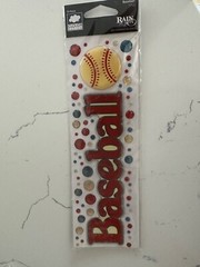 Cloud9 Design Rain Dots Baseball Title 70PC Color Baseball Scrapbooking Crafts