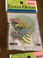Eyelet Outlet Brads Lot of Beach Summer NEW 6 packs Card Making Scrapbooking