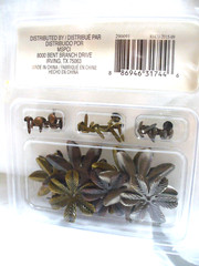 Recollections Brads – Metal Flower Embellishments 30pc (New) and 5 pk of unknown
