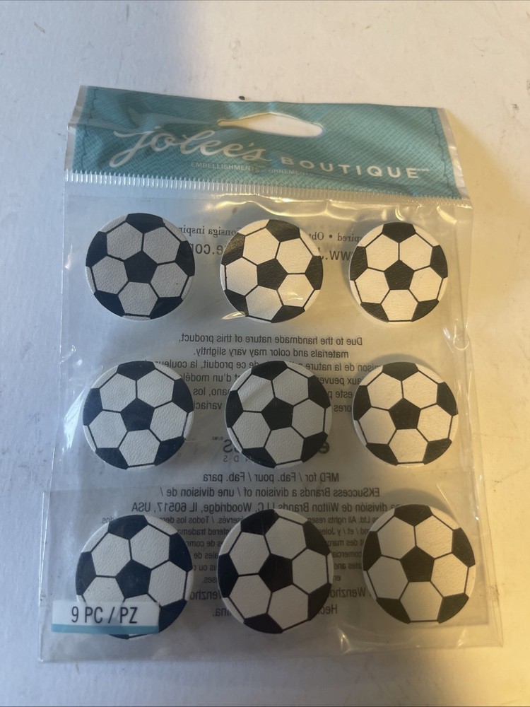 Jolees Soccer Balls Repeats Kick Ball Outdoor Sports Middle High School Stickers