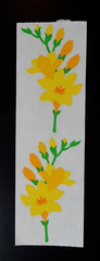 VTG Mrs. Grossman’s Stickers Floral Flowers Bouquet Tulips Yellow Daffodil Daisy