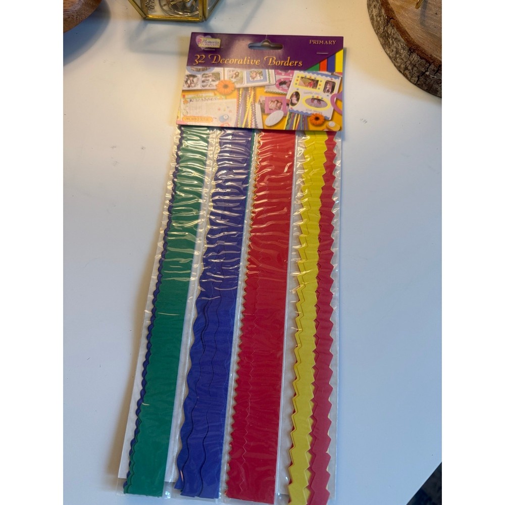2000 Primary Colors Back to School Scrapbooking Borders & Die Cut Embellishments