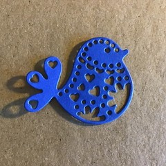 Small Intricate Bird Die Cut Embellishments 8 Pcs 1-1/2″ X 1-3/4” Choose Color