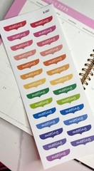 Clipboard, Office Meeting, Meeting, Handmake Erin Condren Planner Sticker