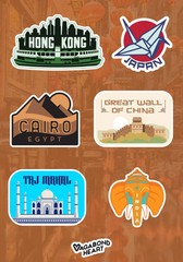 MINI Travel Stickers – 65 Locations!
