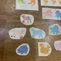 80s Stickers Vintage Pearlized Shiny Lot Of Sandylion Mods Of Farm Animals