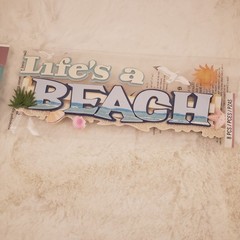 Jolee’s Boutique, Life’s A Beach Sticker, 3D Dimensional Scrapbooking
