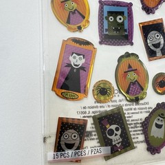 Crafts Sticko Stickers Trick Treat Happy Halloween Framed Ghosts Bats Black Cat