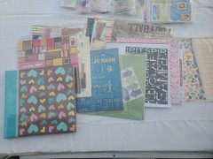 Huge Scrapbooking Card Making Craft Supplies Paper Stickers Embellishment Lot