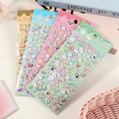 3D Puffier Sticker Sheets Adorable Small Sticker for Kid and Adult Tiny Sticker