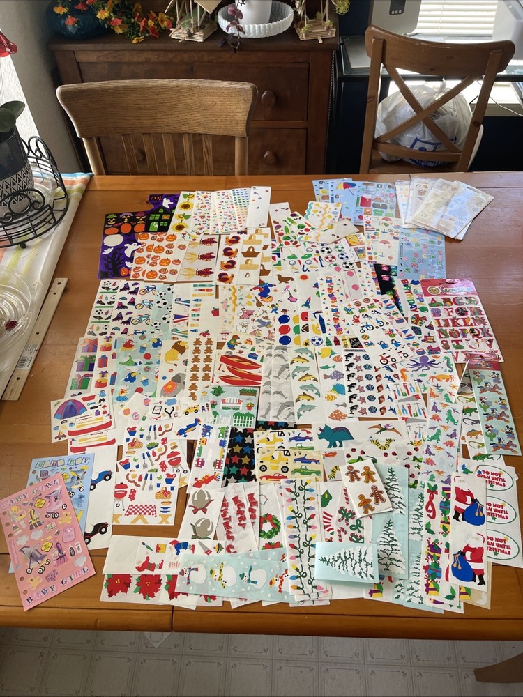 Lot VINTAGE Stickers Mrs Grossman Hallmark Frances Meyer Sandy Lion Must See!