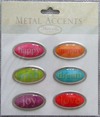 Marcella Metal Accents Oval Dome «happy,inspire,wish,dream,joy,love