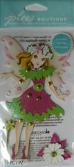 JOLEE’S BOUTIQUE POSEABLE FAIRY FLOWER 3D 3 PC STICKERS SCRAPBOOK CRAFT KID