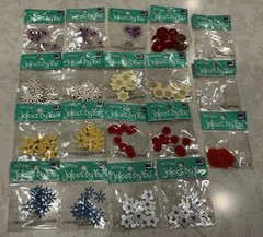 NEW NICE LOT OF MINI FLOWERS-JOLEE’S BY YOU SET OF 19