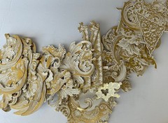 2014 ANNA GRIFFIN «Foil Flourishes» in GOLD (AG417) 100 Decorative Stickers