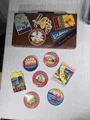 Lot Vintage Style Travel Stickers 7 New Matte 3M Peel Off Popular Destinations