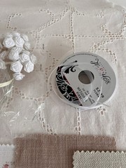 Ribbon Roses Floral Fabric Samples Scrapbooking Supplies Slow Stitch