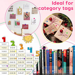 12000 PCS 1/4″ Small round Color Coding Dot Stickers – 20 Neon Colors, Removable