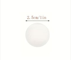 500 pc Sticker Roll 1 Inch Round Transparent Clear Adhesive Gift Wrap Label Seal