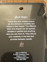 Lot Of 2 Heidi Swapp Ghost Shapes 12 Clear Acetate HEARTS & FLOWERS, Crafts, New