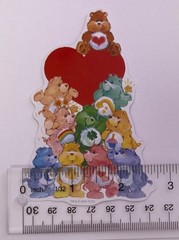 Care Bears Large Matte Sticker 4 1/4″ x 2 3/4″ ~ Junk Journal Supplies Scrapbook