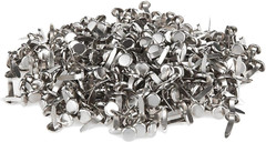 100 Pcs Brads Fasteners Silver Metal Plated round Paper Fasteners Brass Pastel f