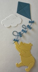 WINNIE THE POOH Die-Cut Embellishments(6pc)Cloud•Flying Kite•Disney•Card Making•