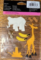 Provo Craft STAND-OUTS Zany Zoo Animals Elephant Giraffe Lion Monkey Bananas 3D
