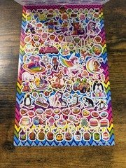 Lisa Frank Sticker Book 5 Sticker Sheets 600 Stickers Bendon New Booklet