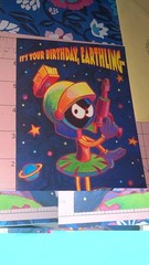 VTG Hallmark Looney Tunes Marvin The Martian Greeting Card Birthday w/Envelope