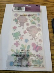 Sticko Scrapbooking STICKERS Animal Funky Monkey Cute Butterfly Frog EK SUCCESS