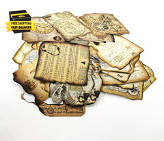 Vintage Journaling Stickers,Scrapbook Supplies for Planners,100Pcs Junk Journal